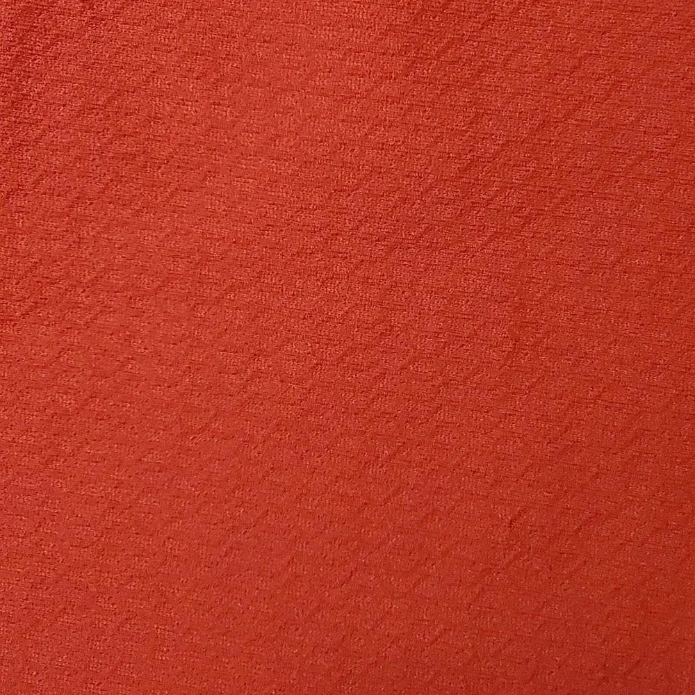 Vintage 50s 60s Girls Red Textured Dress Short Large Collar 18 Month Lace‎ Trim